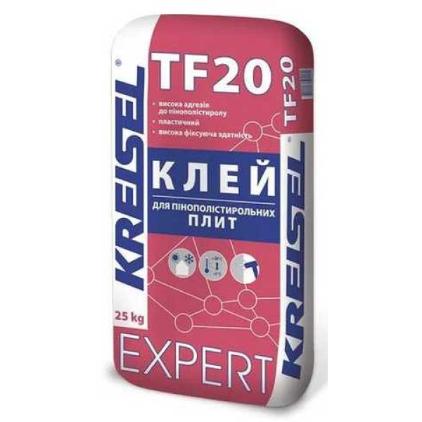 KREISEL TF20/25 кг Клей для приклеювання пінополістирольних плит EXPERT