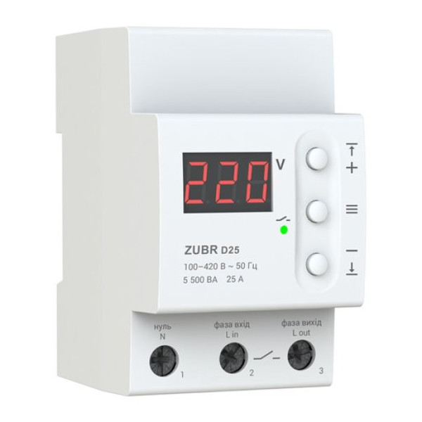 Реле напруги ZUBR D25 t (термо)