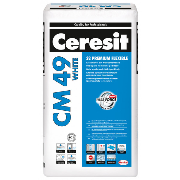 Ceresit CM 49 S2 Premium Flexible Супереластична клеюча суміш для плитки S2 Premium Flexible(20 кг)