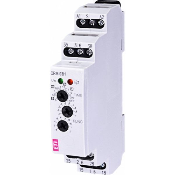 Багатофункційне реле часу CRM-93 H UNI 12-240V AC / DC (3x8A_AC1) ETI