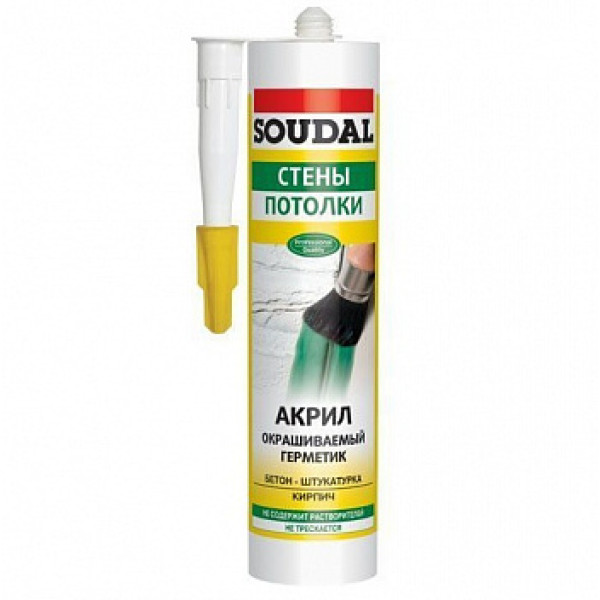 Герметик АКРИЛОВИЙ ЧОРНИЙ SOUDAL 280мл