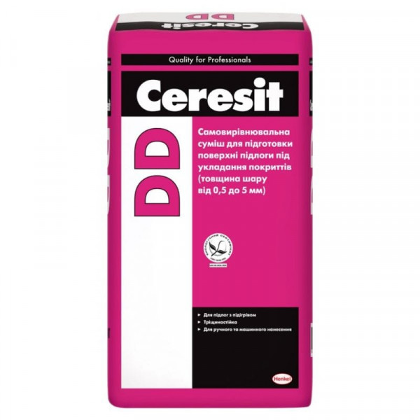 Суміш для підлоги самовир. Ceresit DD, 0,5-5мм, 25кг
