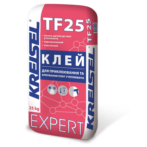 KREISEL TF25 /25 кг Клей для приклеювання та армування пінополістирольних плит EXPERT