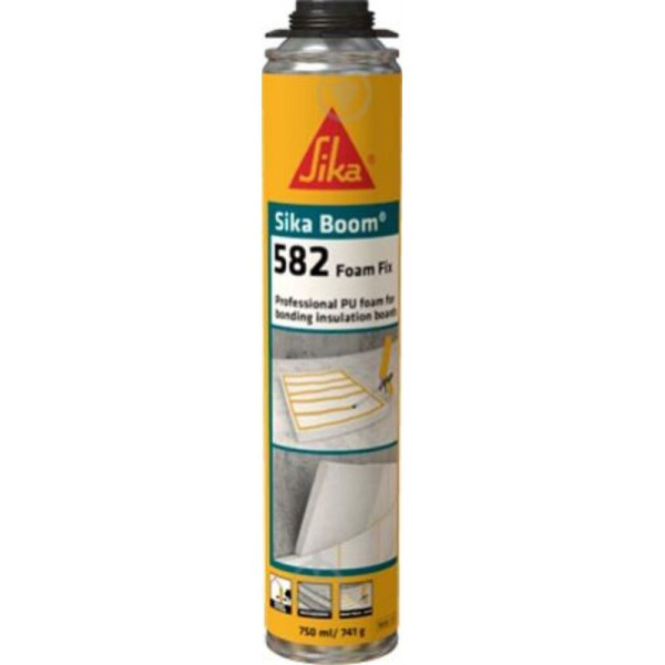 Клей-піна професійна Sika Boom-582 Foam Fix C872 Sika жовта 750 мл