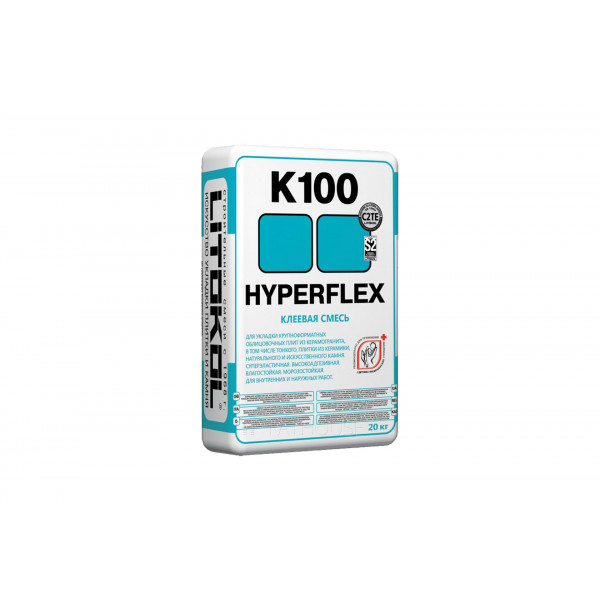 Білий клей К100В 0020 К100 Litokol Hyperfiex 20кг