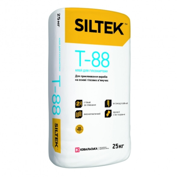 Клей для гіпсокартону Siltek T-88 25кг