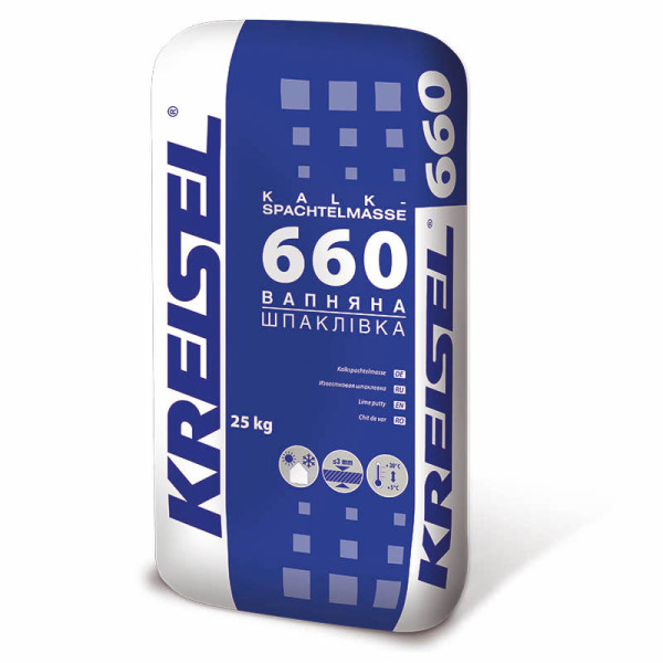 Шпаклівка Kreisel 660 вапняних, 25кг