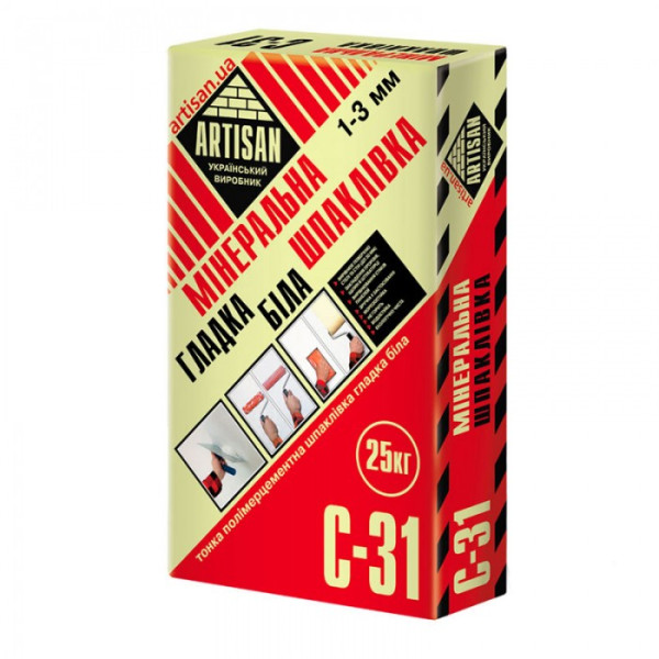 С-31/25кг фасадна шпаклівка гладка (біла) 4820037950156