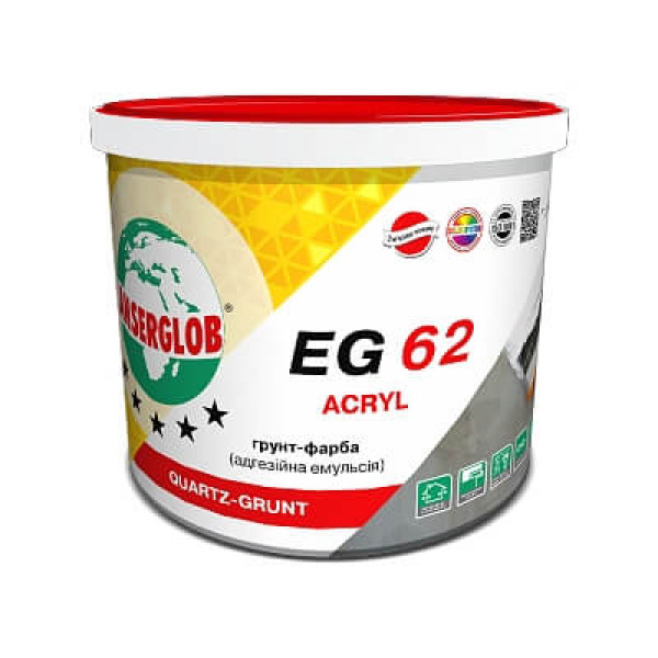 Ансерглоб EG-62, Acryl грунт-краска кварцевая, 10 л