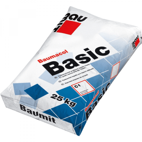 Клей для плитки Baumacol Basic 25кг
