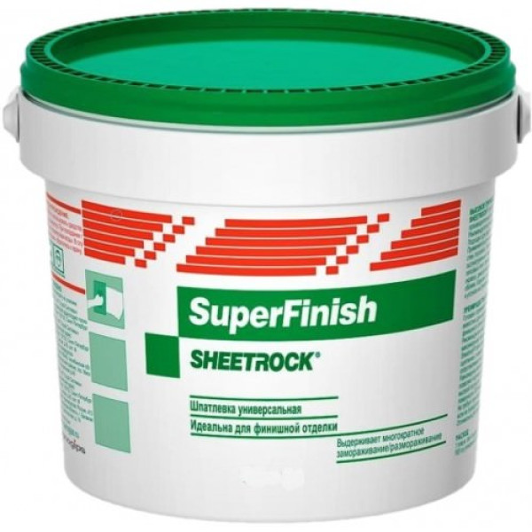Knauf SuperFinish SHEETROCK, готова універсальна шпаклівка (1-3мм), 28 кг