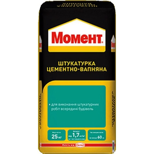 Штукатурка цементно вапняна "Момент", 25кг