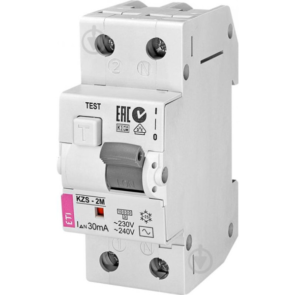 Діфавтомат KZS-2M C 20 / 0,03 тип AC (10kA) ETI