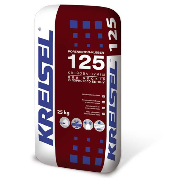 Клей для газобетону kreisel m125 25кг