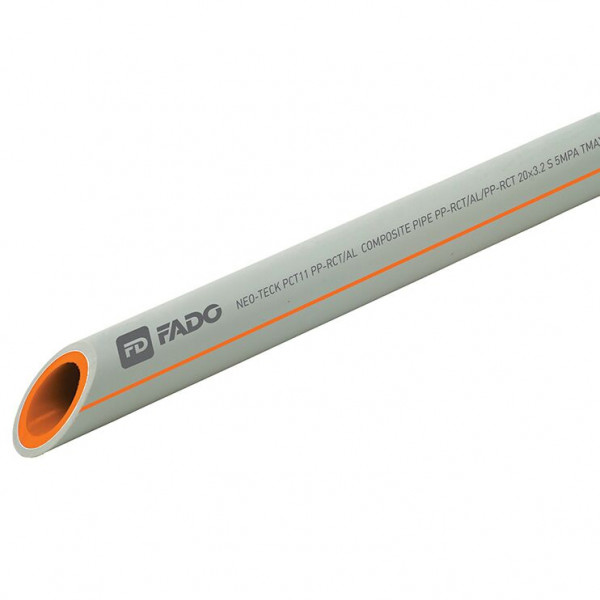 Труба PP-RCT FADO армована шаром алюмінію (PPR-AL-PPR) PN-20 32х5.4 (1шт=4м)