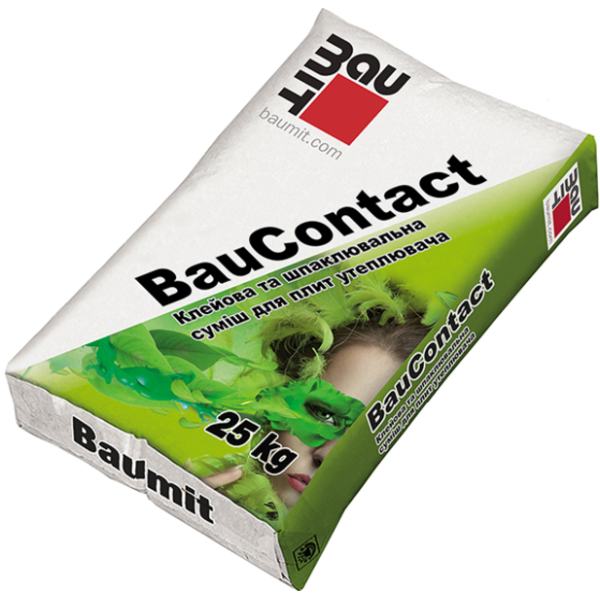 Клейова шпаклювальна суміш Бауміт BauContact 25 кг