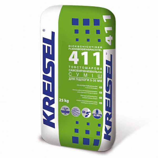 Kreisel 411 Суміш для підлоги самовирівнююча 5-35 мм 25кг (пал. 42шт)